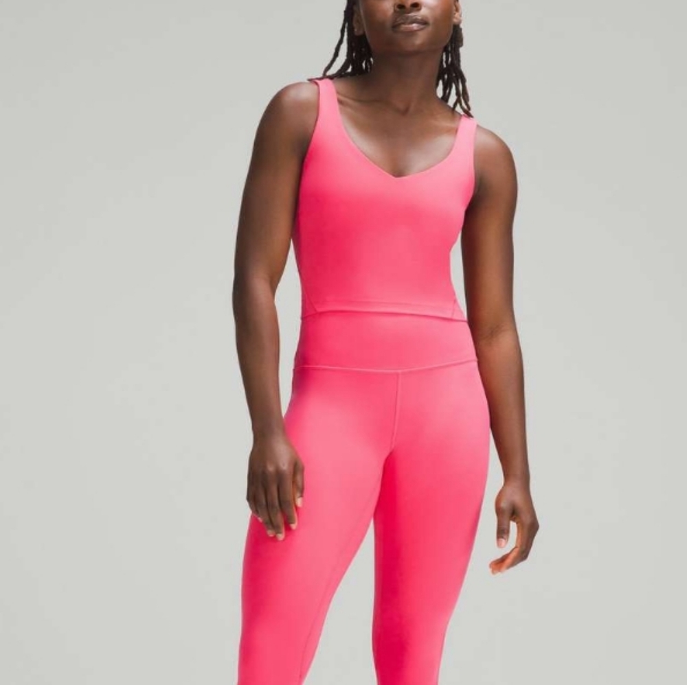 Lululemon Align Tank Top Lip Gloss Pink Size 2 Excellent Condition